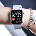 Combo LED Fashionable Watch, Square LED Digital Sports Watch - Image 10