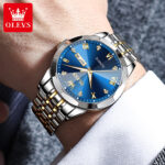 Olevs 9931 Stainless Steel watch for men - Image 2